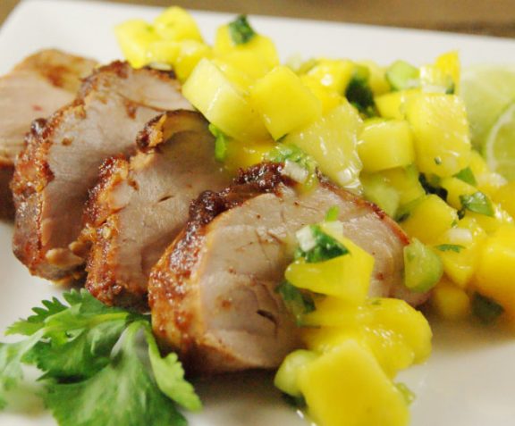 Pork Tenderloin with Mango Salsa