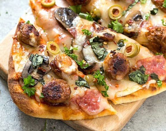 Red Barn Smokehouse Sausage & Salami Grilled Flatbread