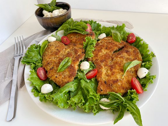Italian Breaded Chicken Salad