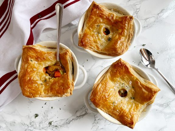 Roasted Root Vegetable Pot Pies