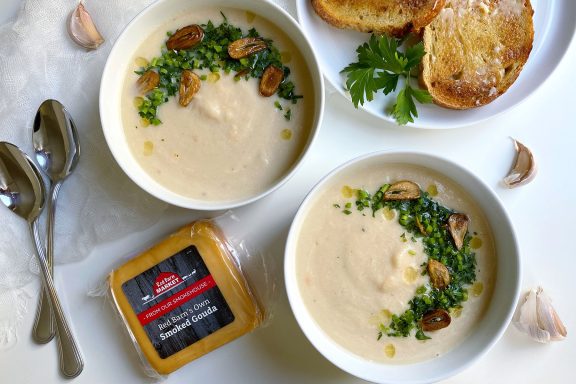 Caulflower Gouda Soup