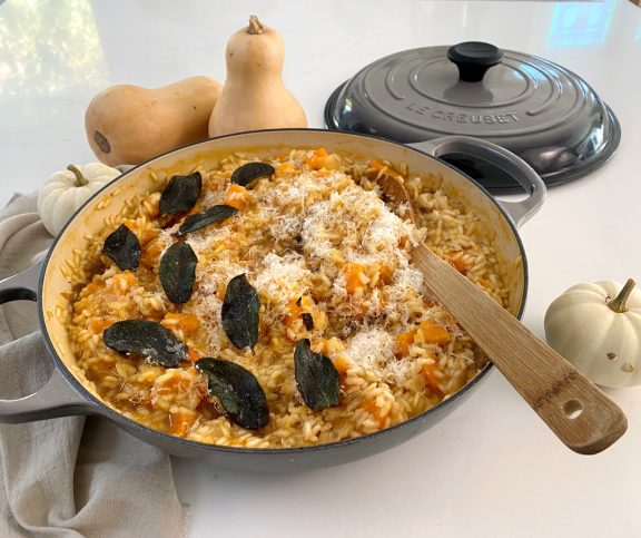 Butternut Squash Risotto with Crispy Sage
