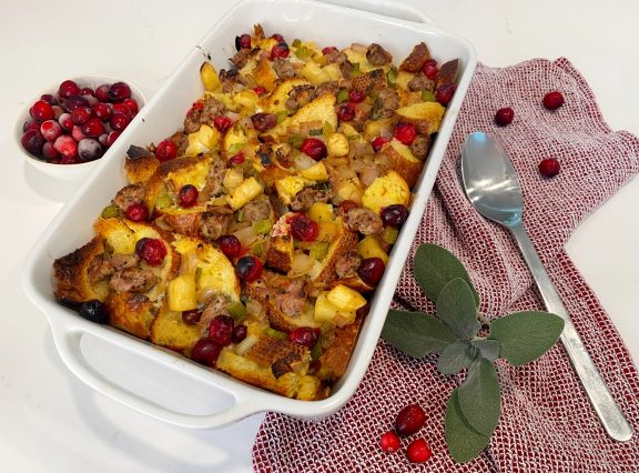 Cranberry, Apple & Sausage Bread Stuffing | Red Barn Market