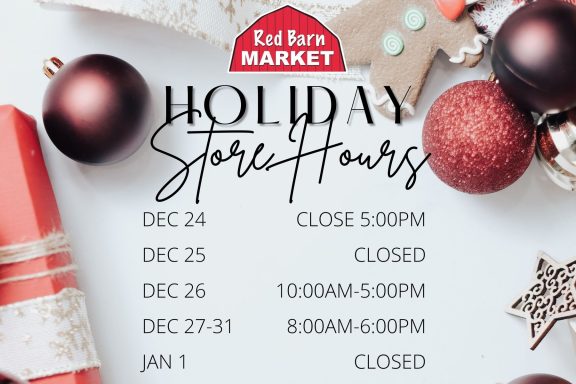 Holiday Store Hours Red Barn
