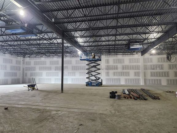 Sandown March 2024 Interior construction