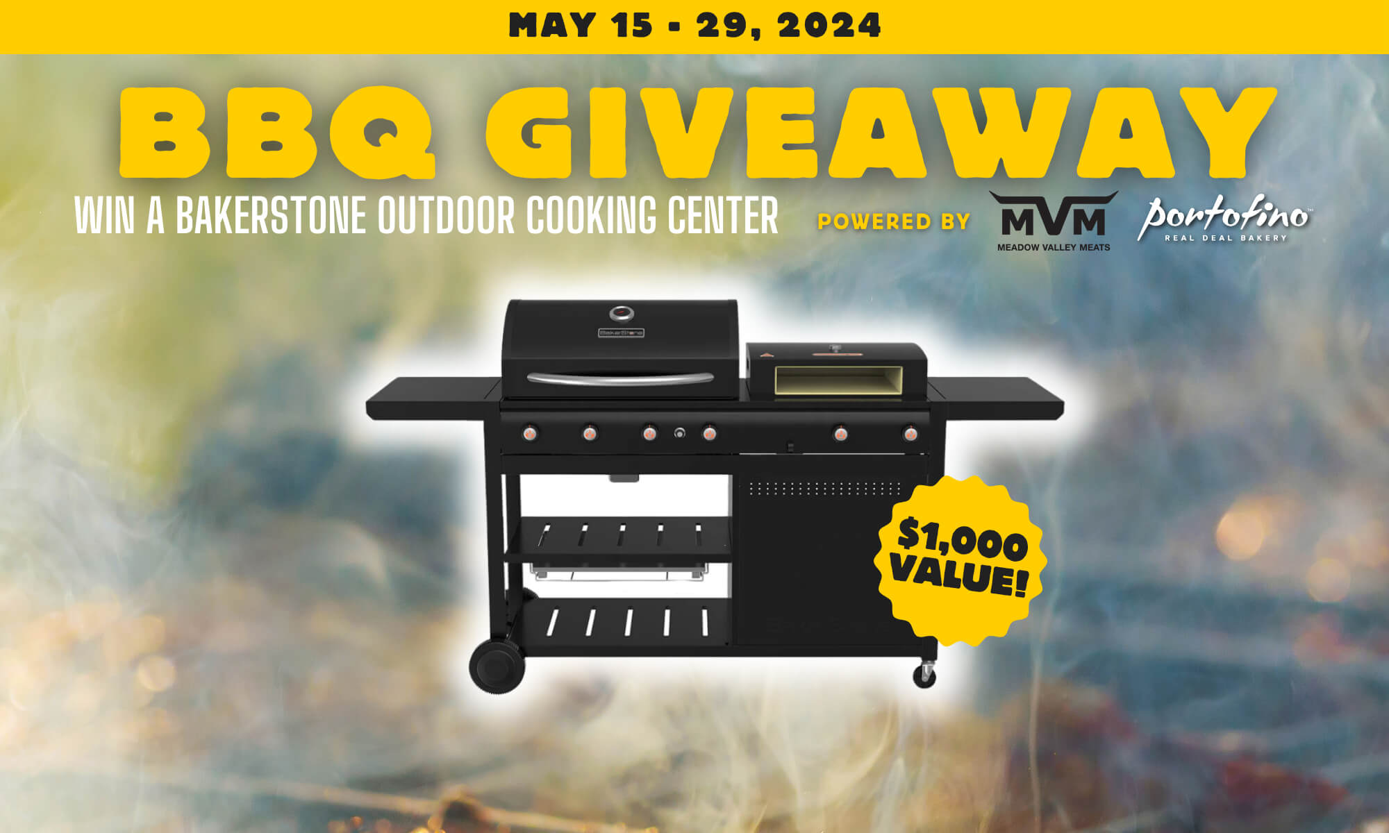 We're giving away a BBQ! Enter to win a Bakerstone Outdoor Cooking System!