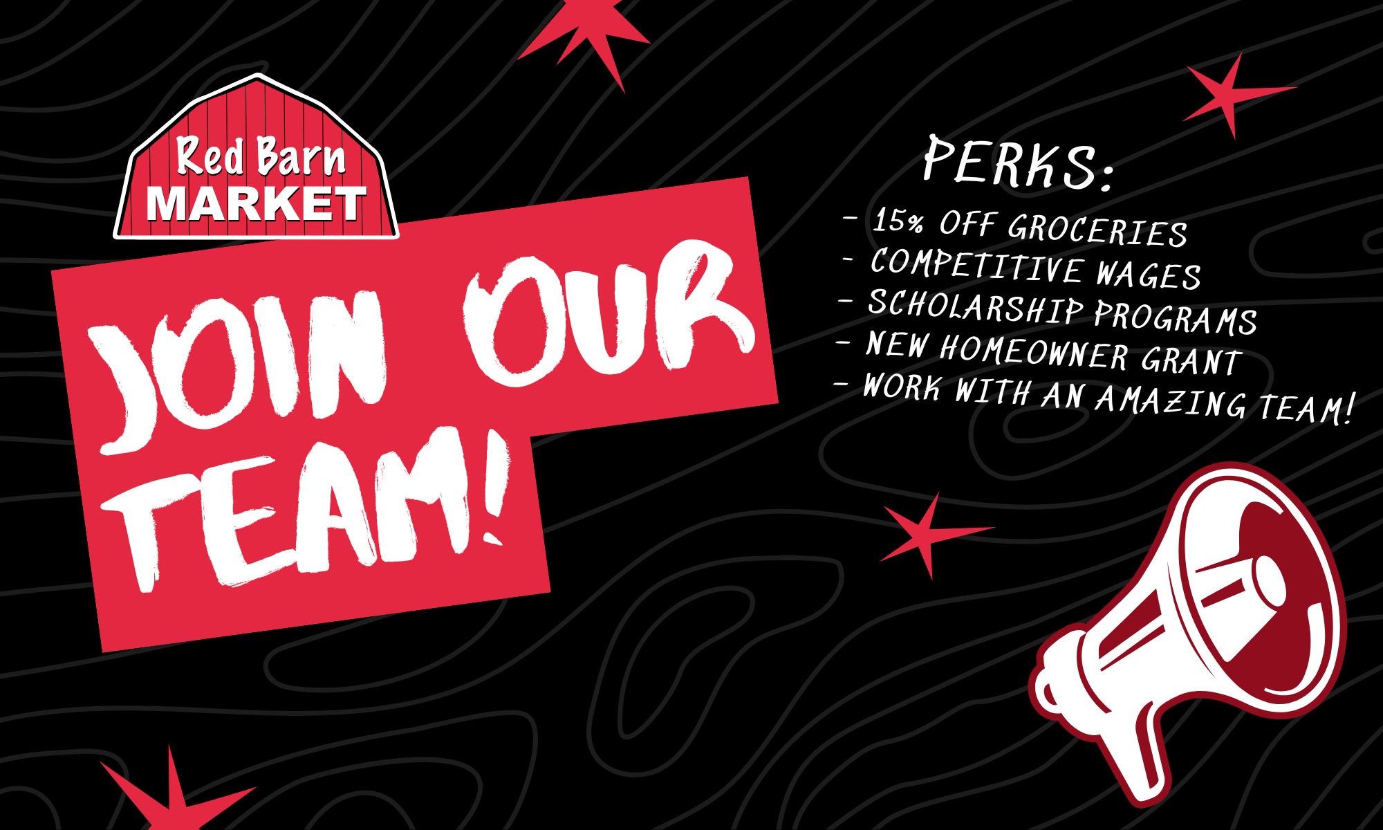 Careers New Red Barn Market career opportunities just posted!