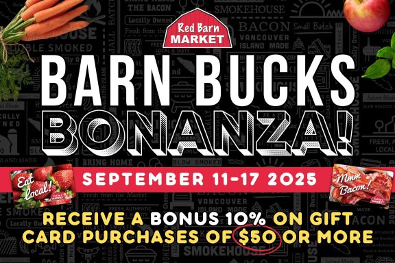 September Barn Bucks Promotion