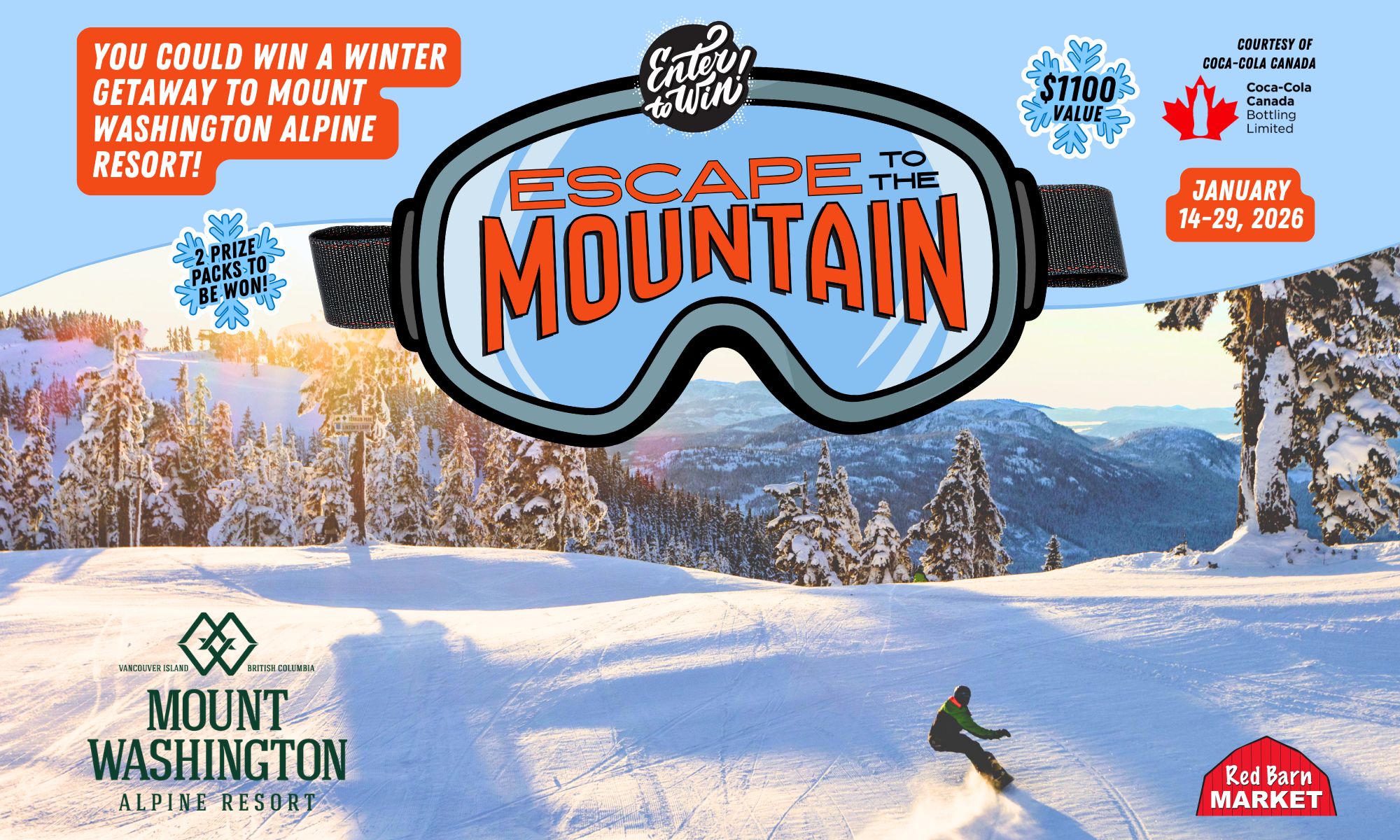 Win a trip to Mount Washington! Win a trip to Mount Washington, courtesy of Coca-Cola Canada