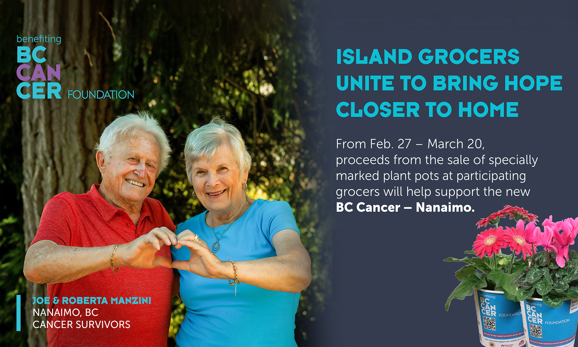 BC Cancer Grocers for Good Grocers for Good Campaign. Purchase a $5.00 flower to support BC Cancer