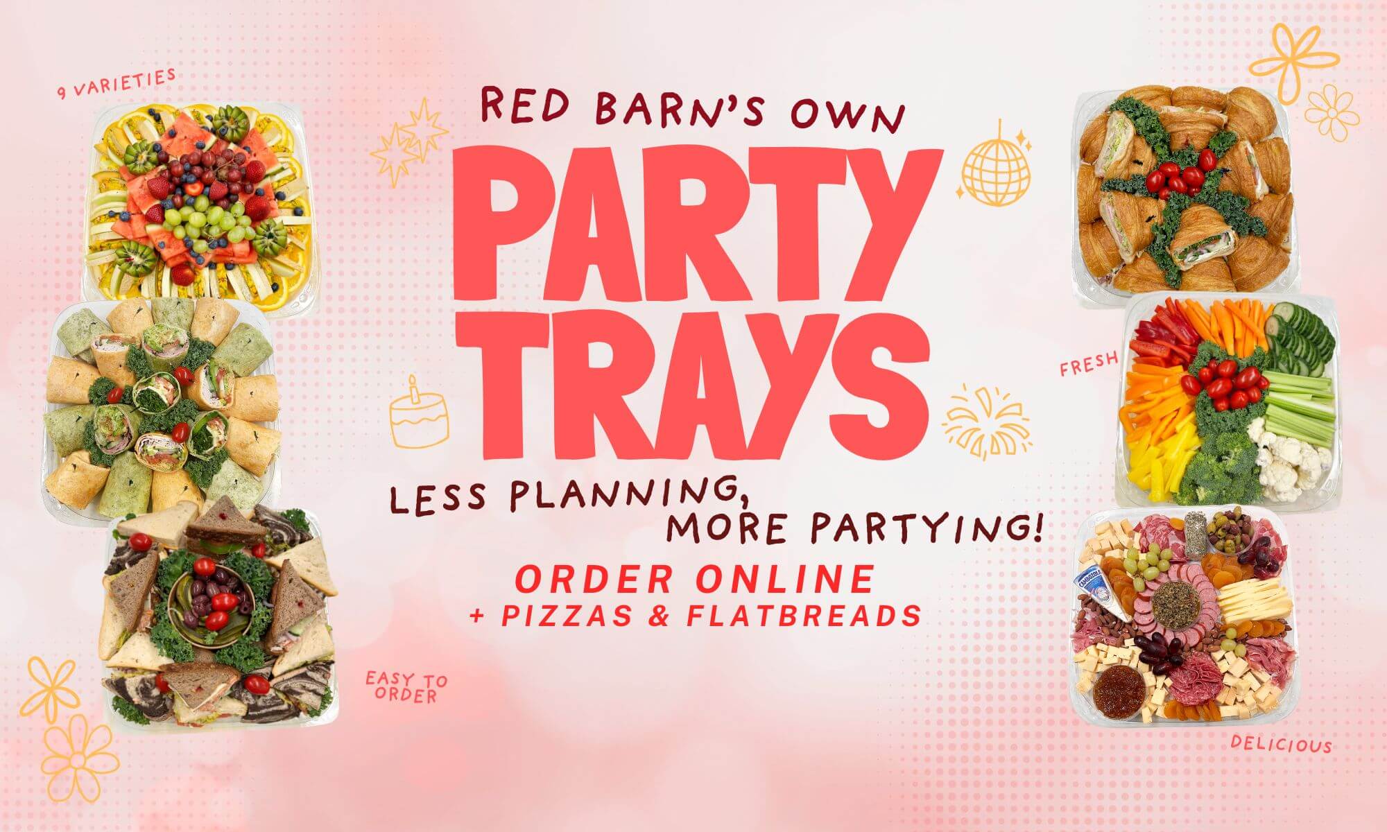 Order Party Trays Online 72 Hours notice required