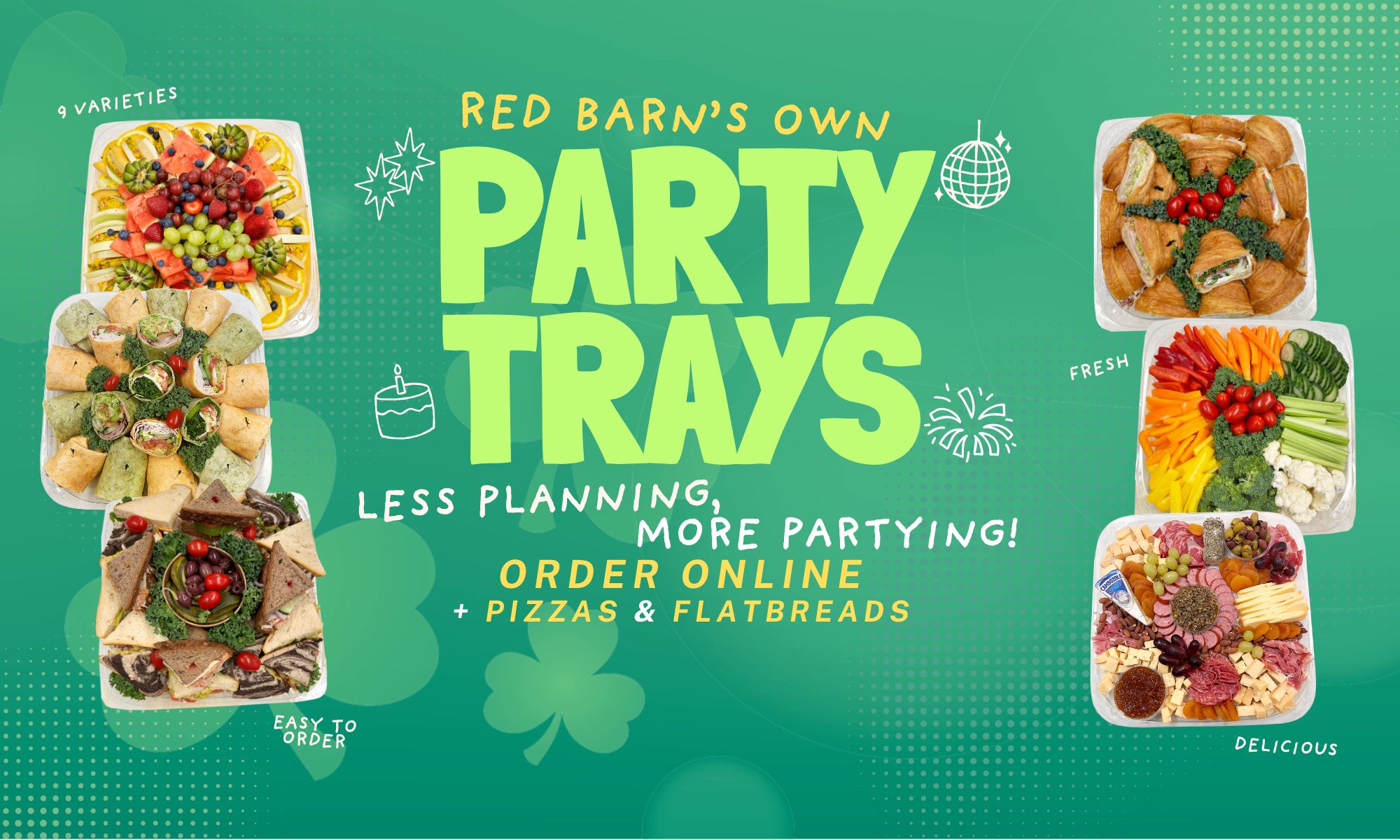 Order Party Trays Online 72 Hours notice required