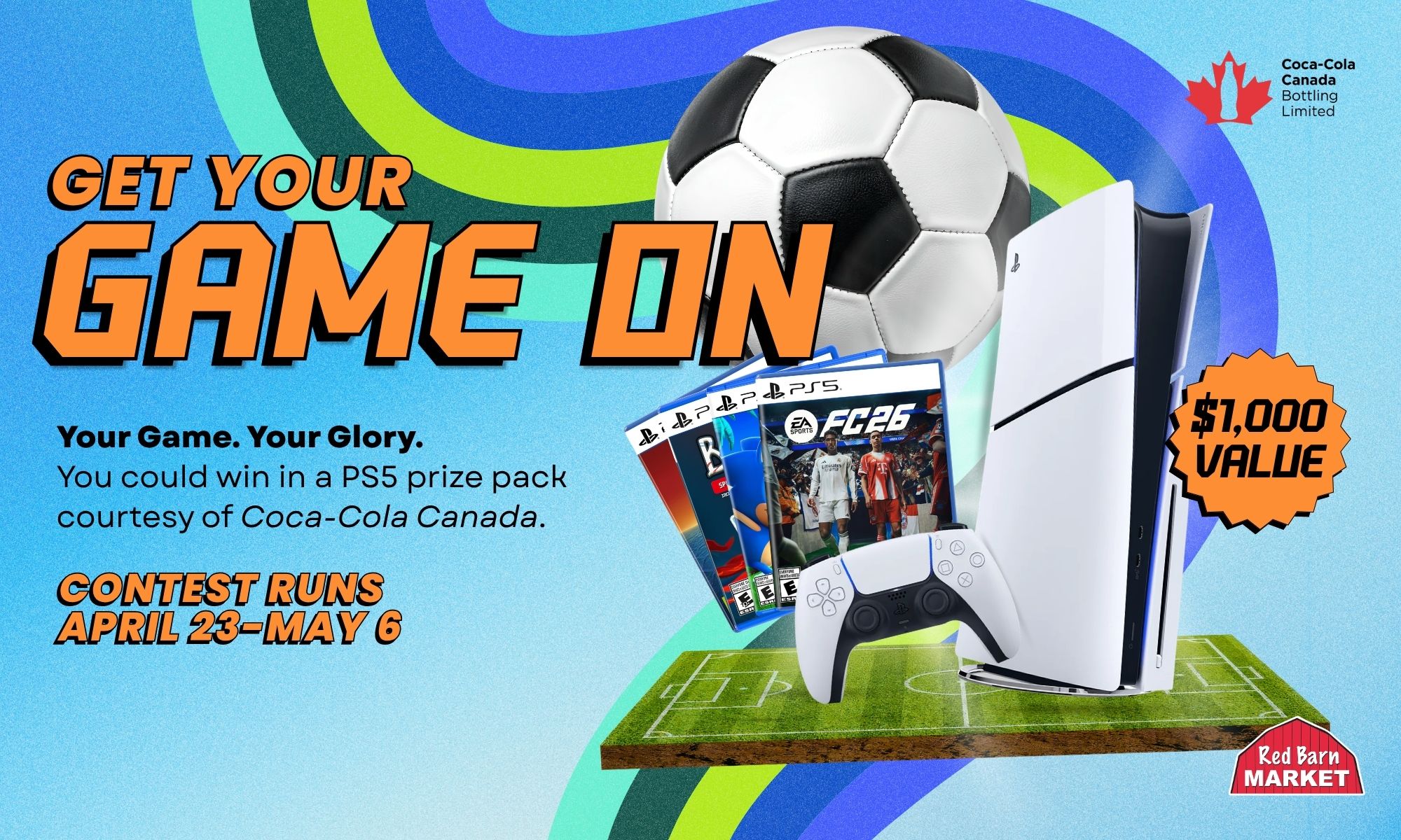 You could win a PlayStation 5! We've teamed up with Coca-Cola Canada to give you a chance to score an epic PlayStation 5 prize pack! April 23-May 6, 2026