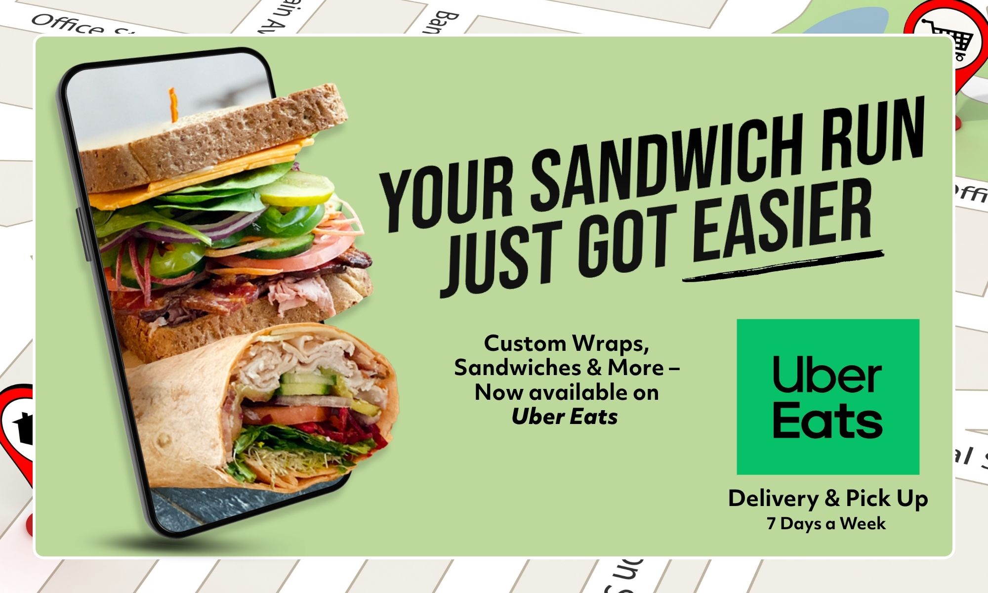 We're on Uber Eats! Get your Red Barn faves delivered or order for pick-up. All stores now available on Uber Eats. 