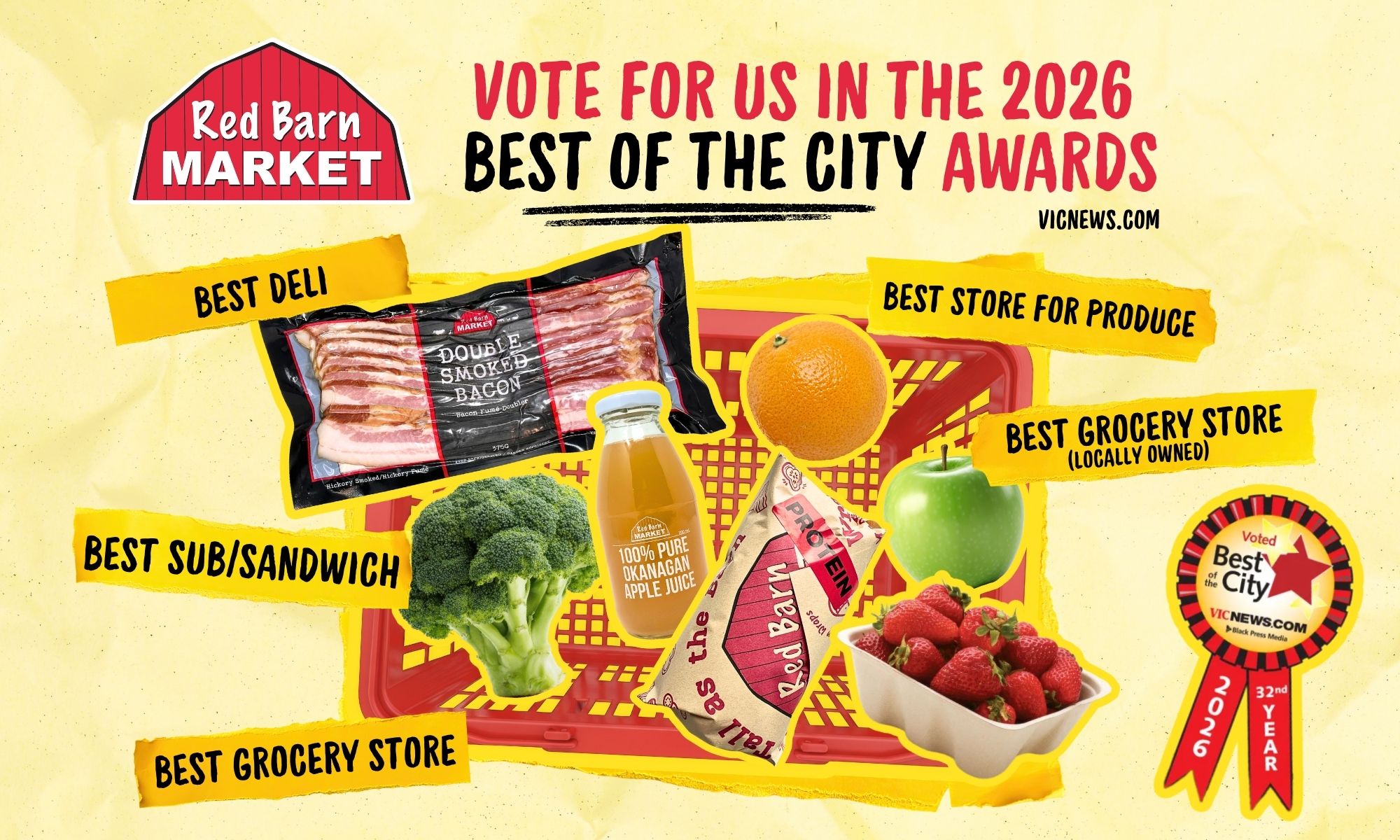 Best of the City 2026 We've been nominated for 5 Best of the City awards!