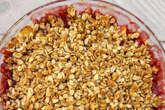 Strawberry Nectarine Crumble