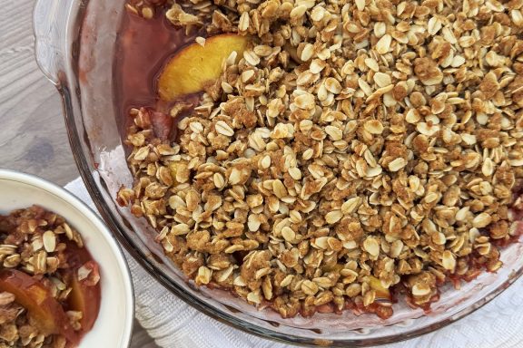Strawberry Nectarine Crumble
